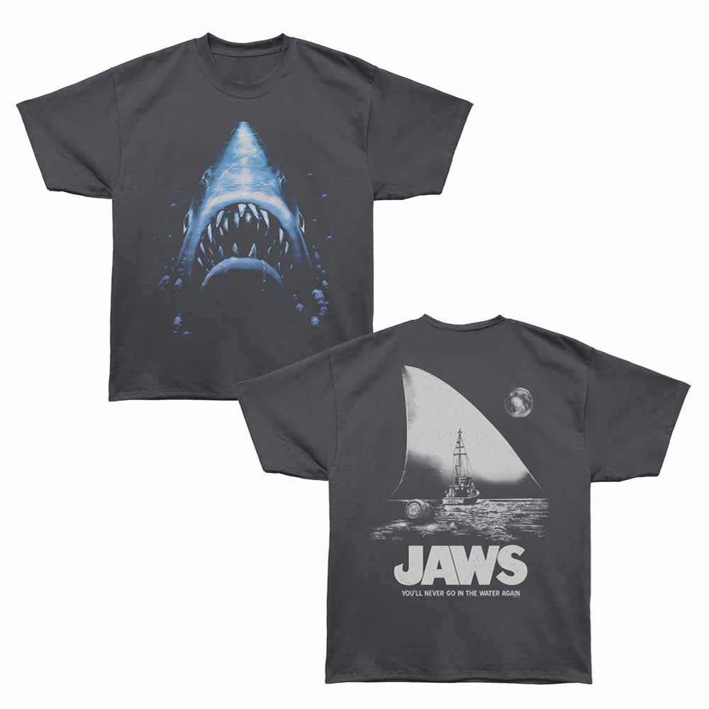 Jaws - JAWS LARGE FIN SCENE F B Adult Shirt
