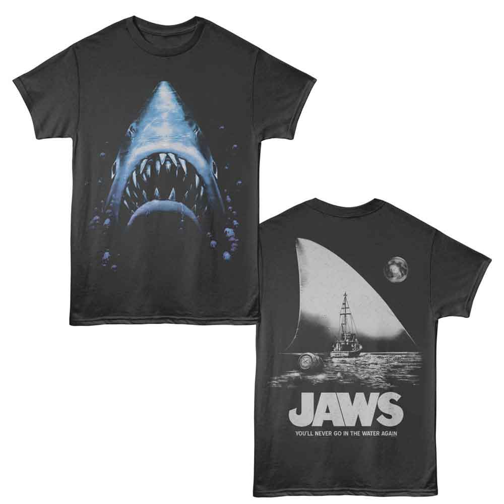 Jaws - JAWS LARGE FIN SCENE F B Adult Shirt