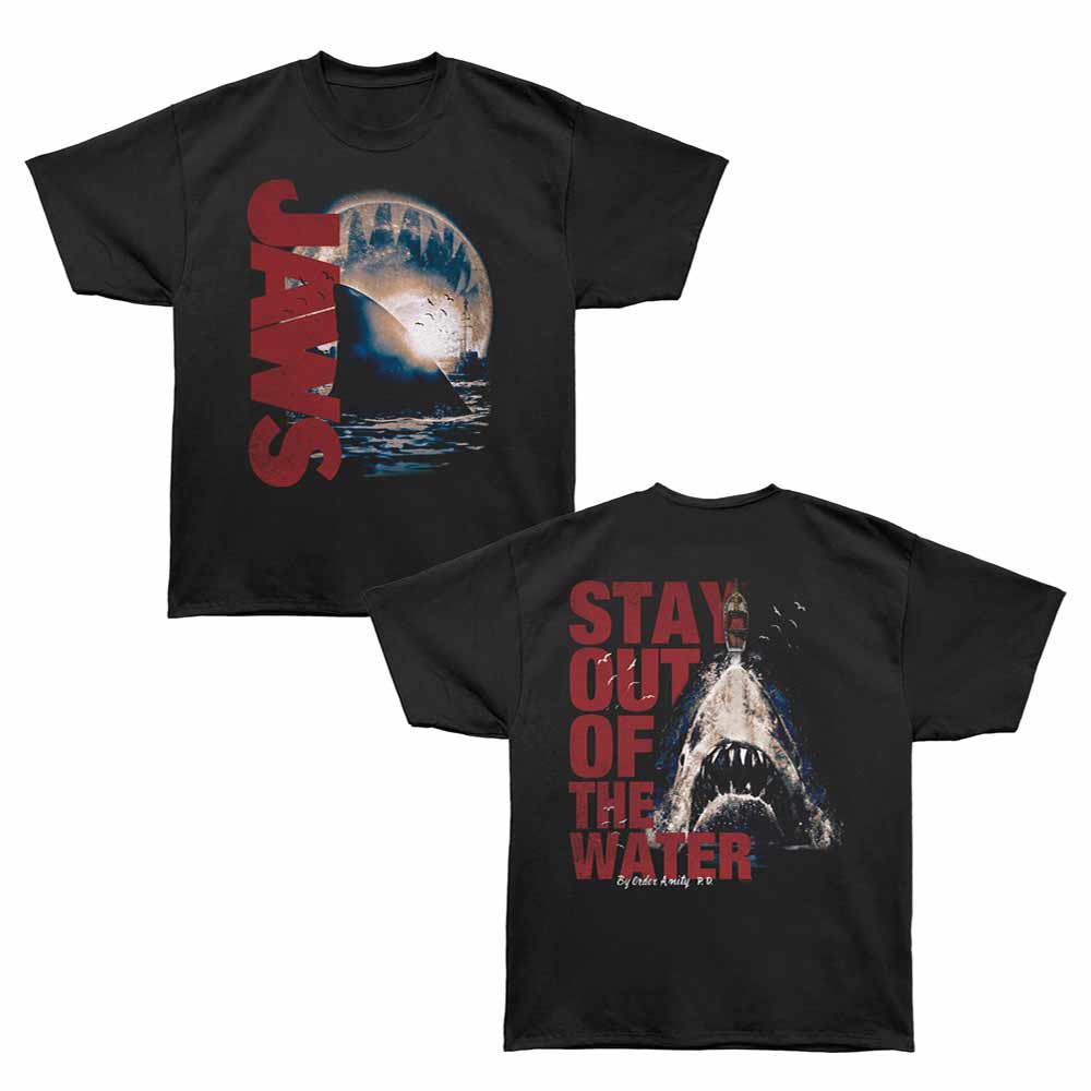 Jaws - JAWS STAY OUT OF WATER F B Adult Shirt