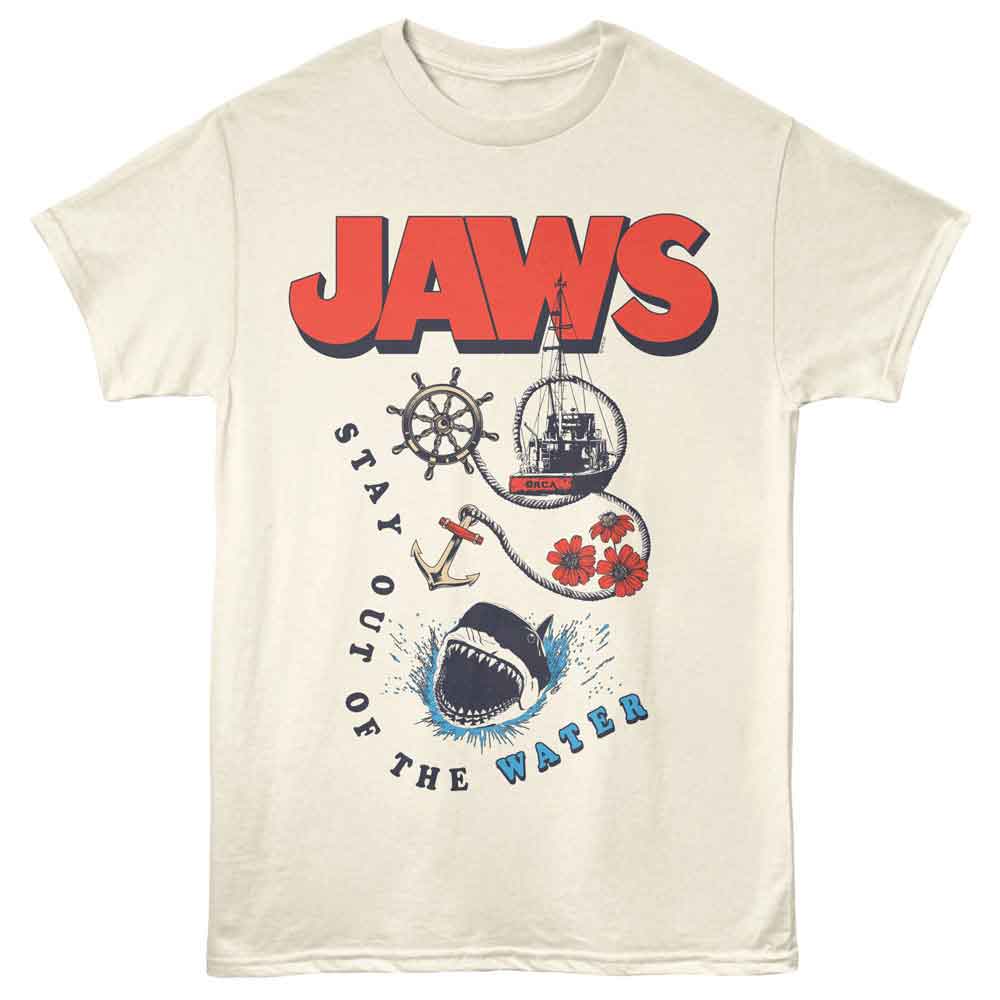 Jaws - JAWS STAY OUT OF THE WATER Adult Shirt