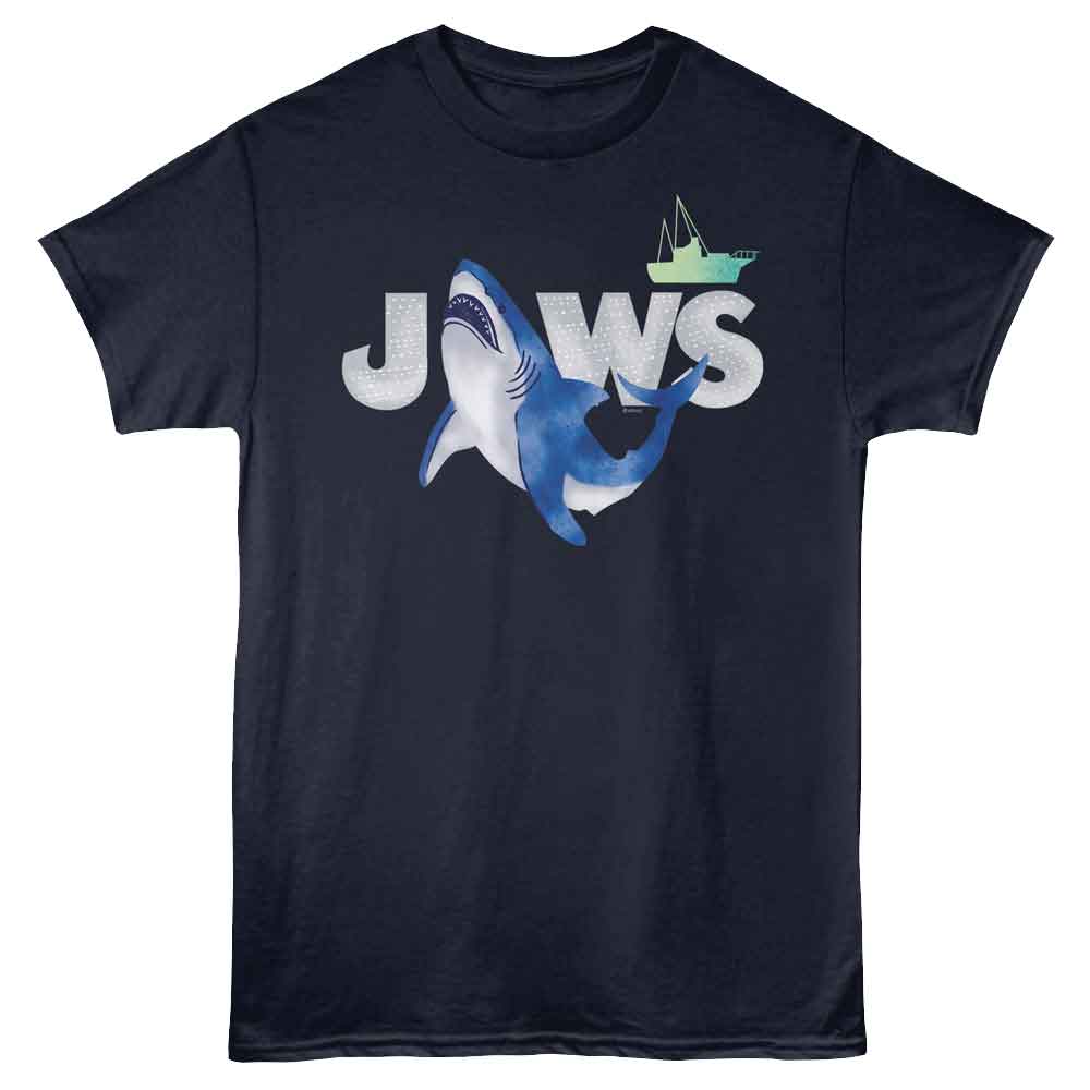 Jaws - JAWS WATERCOLOR Adult Shirt