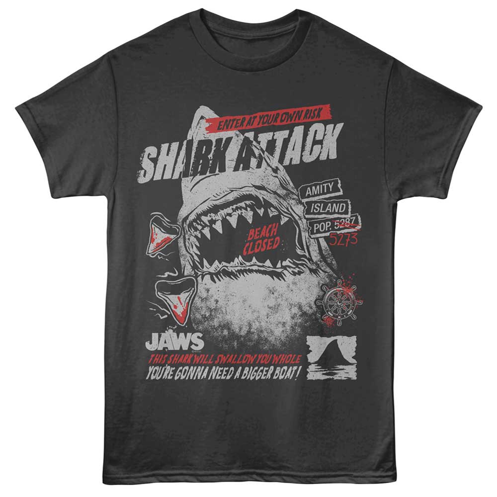 Jaws - JAWS SHARK ATTACK Adult Shirt
