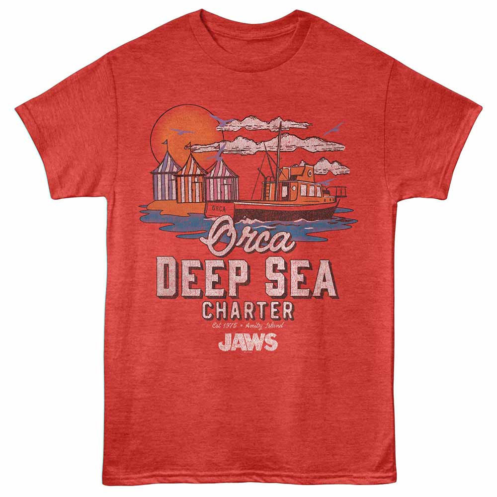 Jaws - JAWS ORCA DEEP SEA CHARTER Adult Shirt