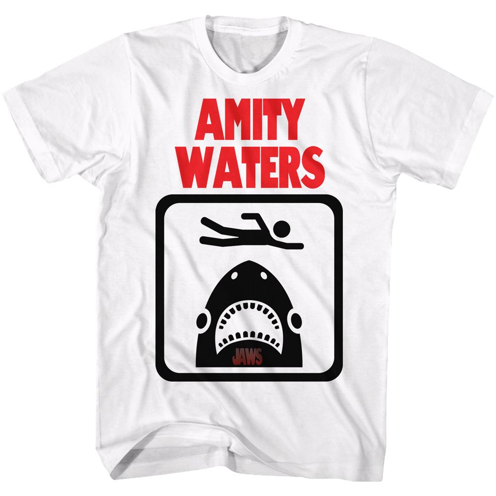 Jaws - AMITY WATERS Adult Shirt