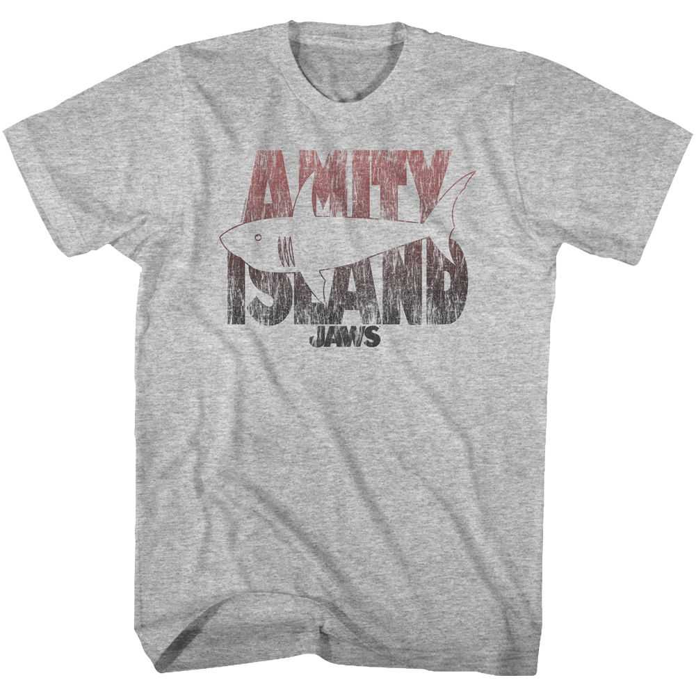 Jaws - SHARK LINE Adult Shirt