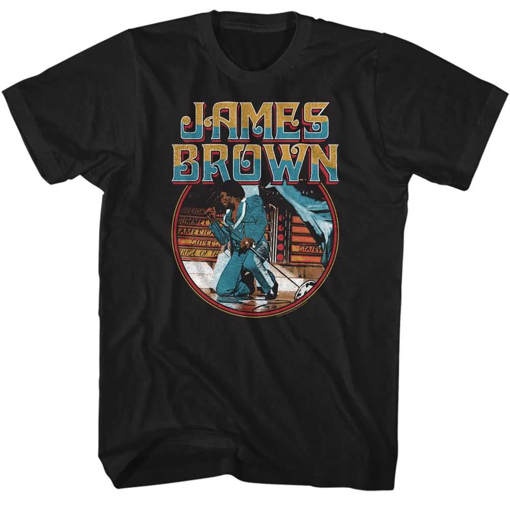 James Brown - JAMES BROWN KNEEL CIRCLE Adult Shirt