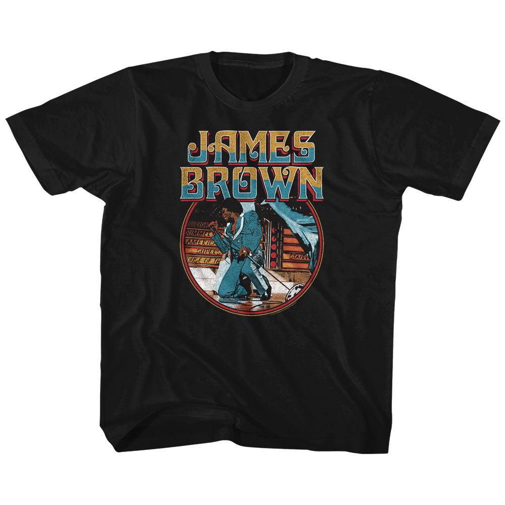 James Brown - JAMES BROWN KNEEL CIRCLE Youth Shirt