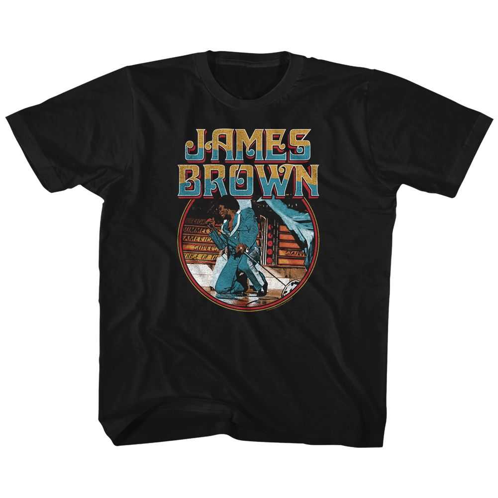 James Brown - JAMES BROWN KNEEL CIRCLE Youth Shirt