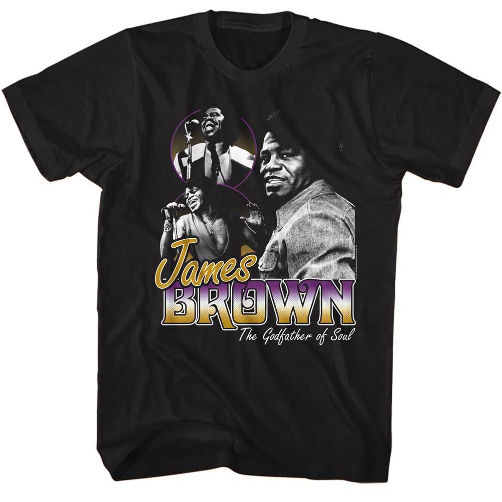 James Brown - JAMES BROWN GODFATHER OF SOUL Adult Shirt
