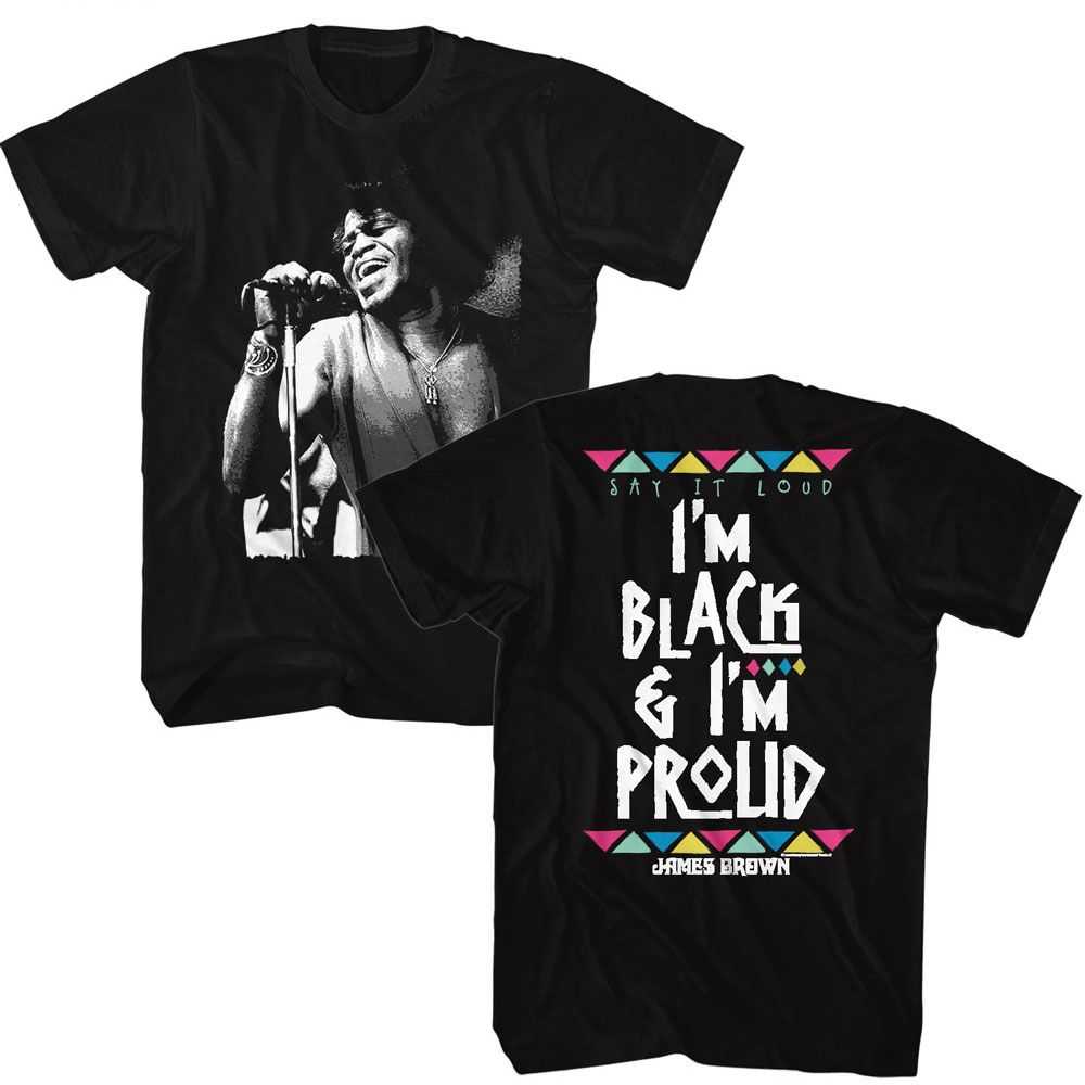 James Brown - JAMES BROWN BLACK AND PROUD Adult Shirt
