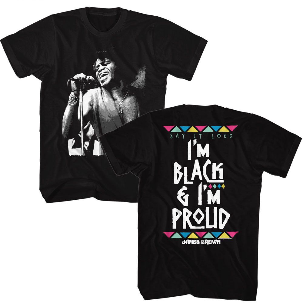 James Brown - JAMES BROWN BLACK AND PROUD Adult Shirt
