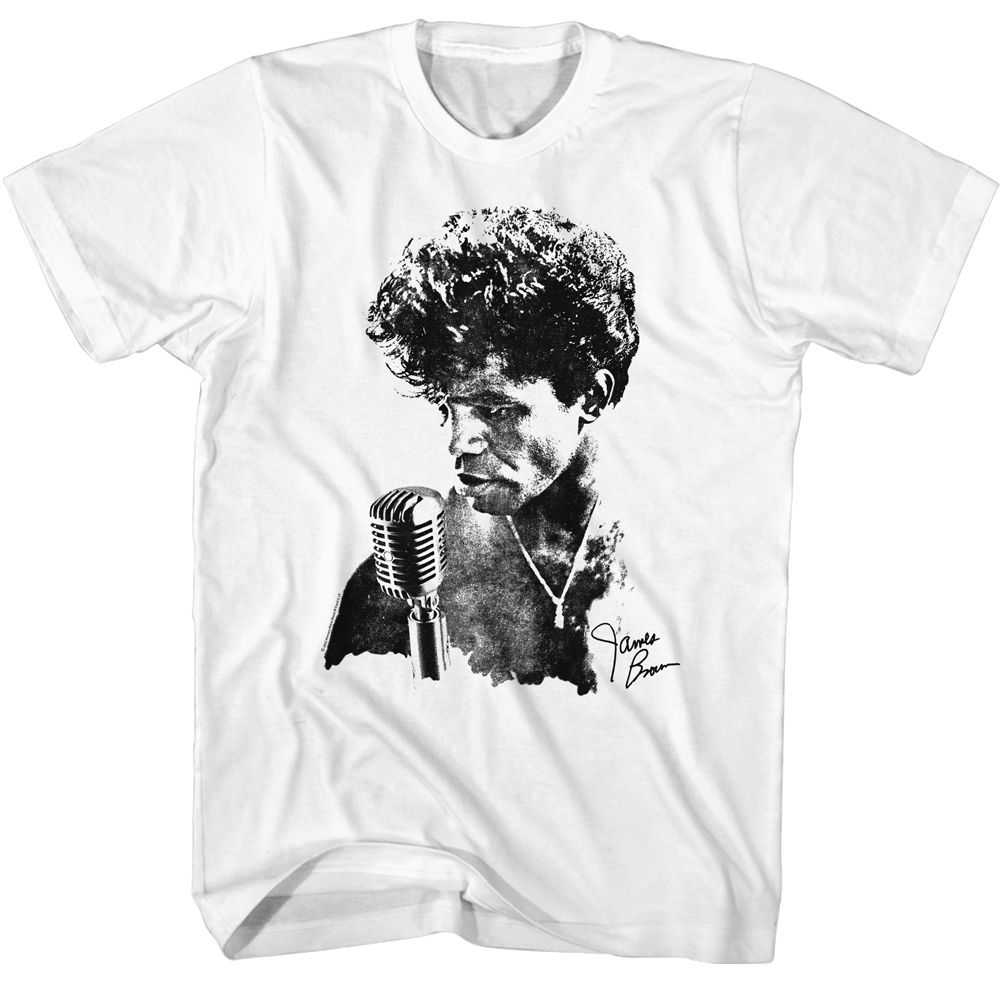 James Brown - JAME SBROWN JB MICROPHONE Adult Shirt