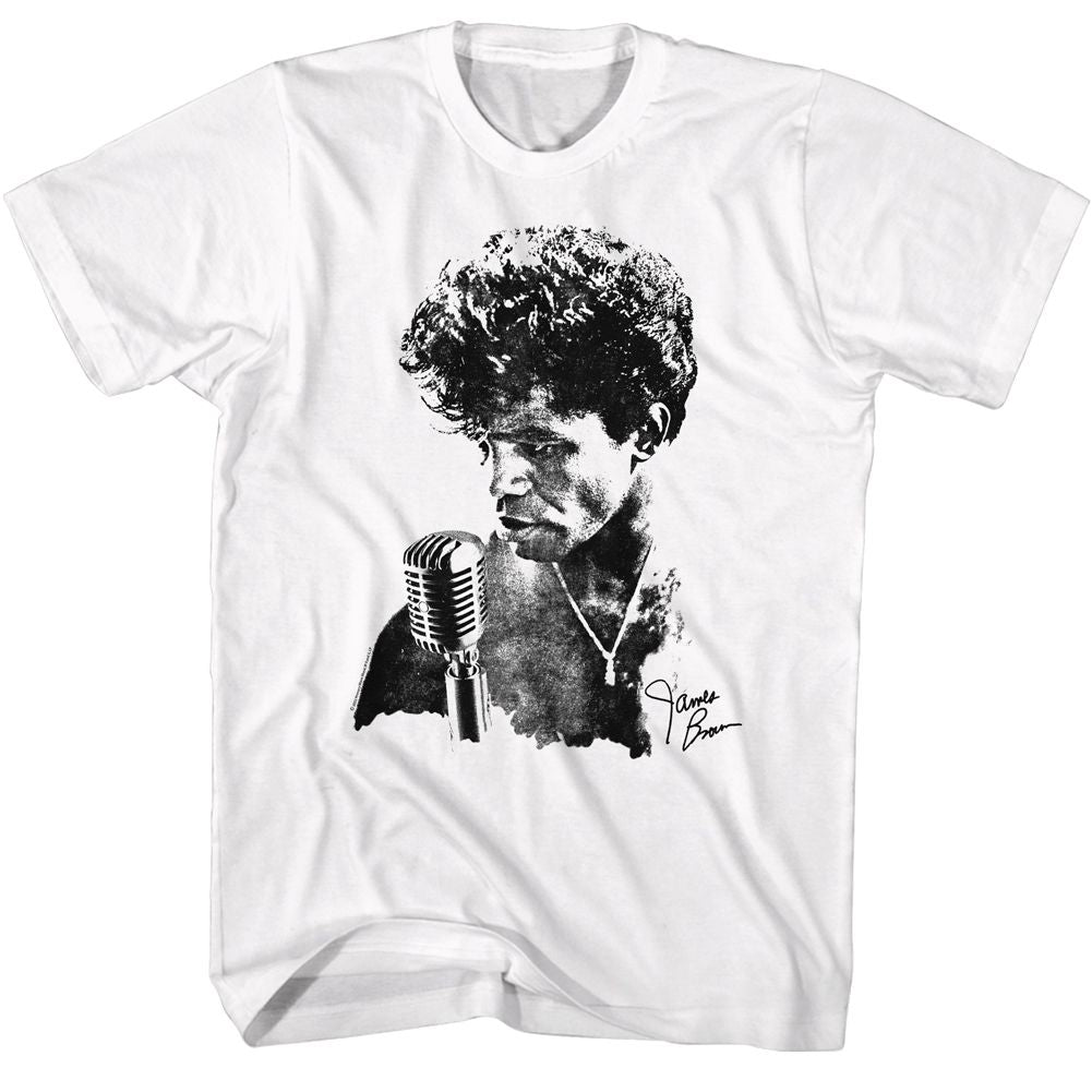 James Brown - JAME SBROWN JB MICROPHONE Adult Shirt