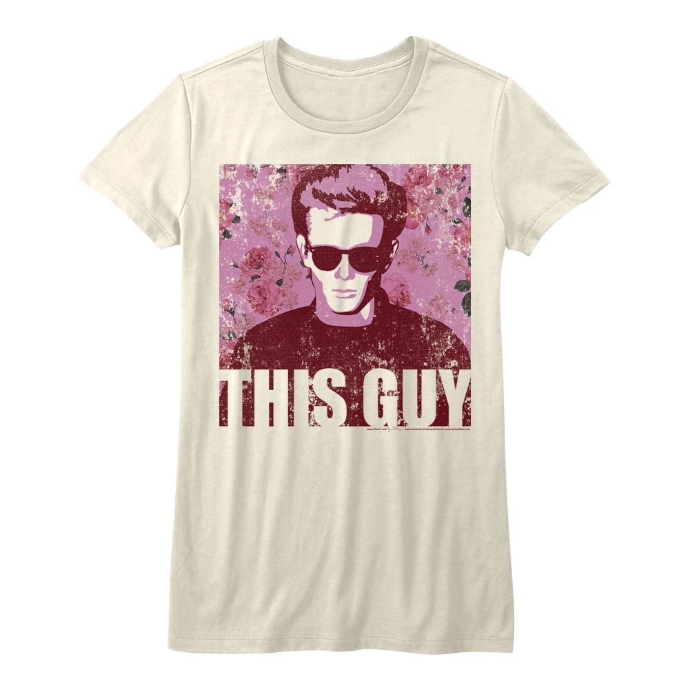 James Dean - FLOWERY DEAN Adult Shirt