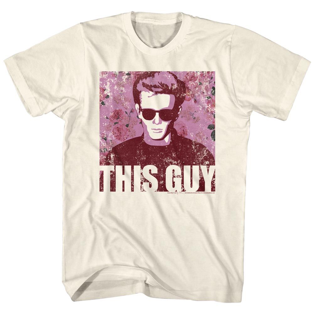 James Dean - FLOWERY DEAN Adult Shirt
