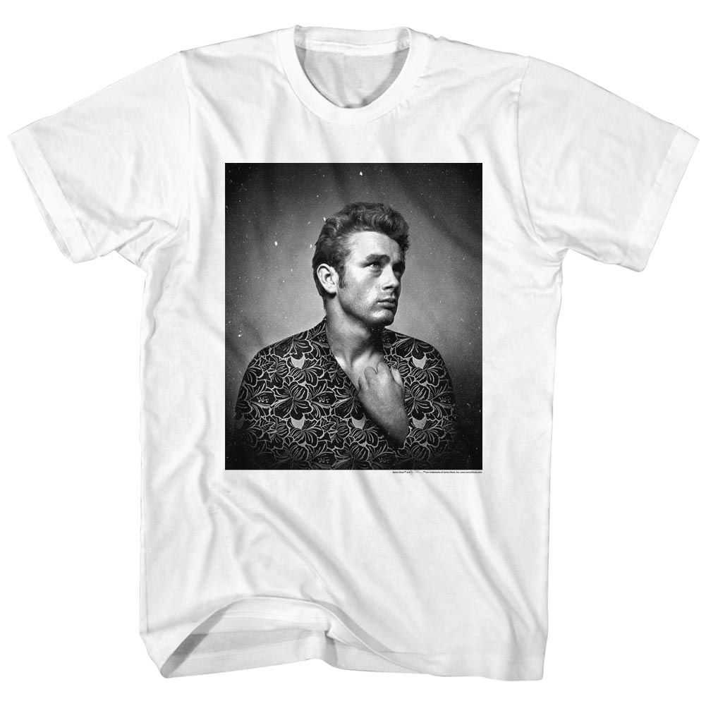 James Dean - FLOWER PRINT Adult Shirt