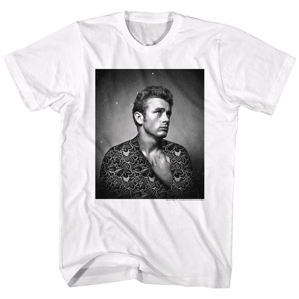 James Dean - FLOWER PRINT Adult Shirt