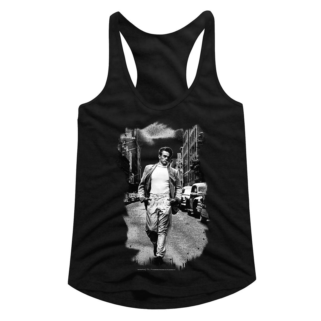 James Dean - STREET WALK BANDW Adult Shirt