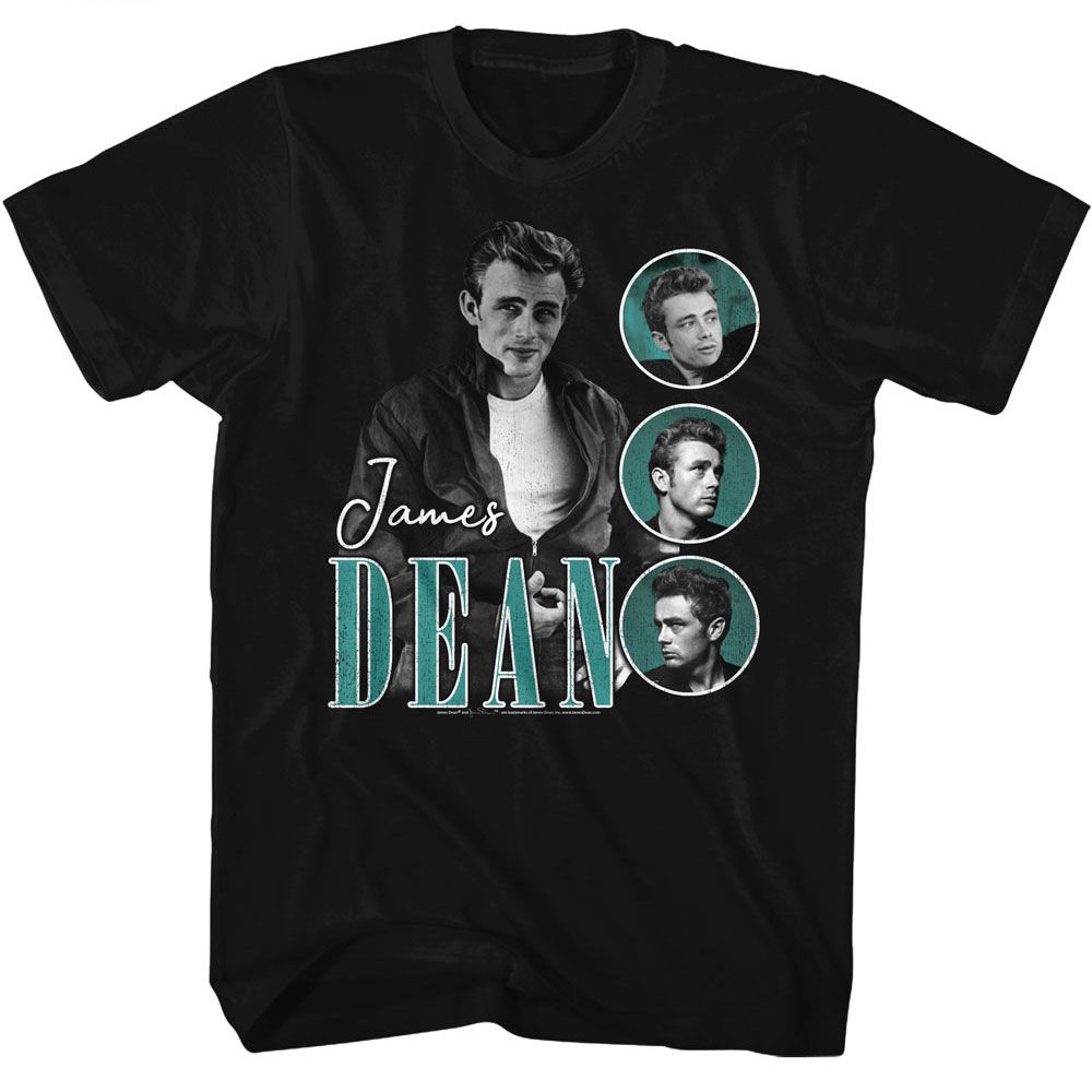 James Dean - JAMES DEAN THREE CIRCLES TEAL Adult Shirt