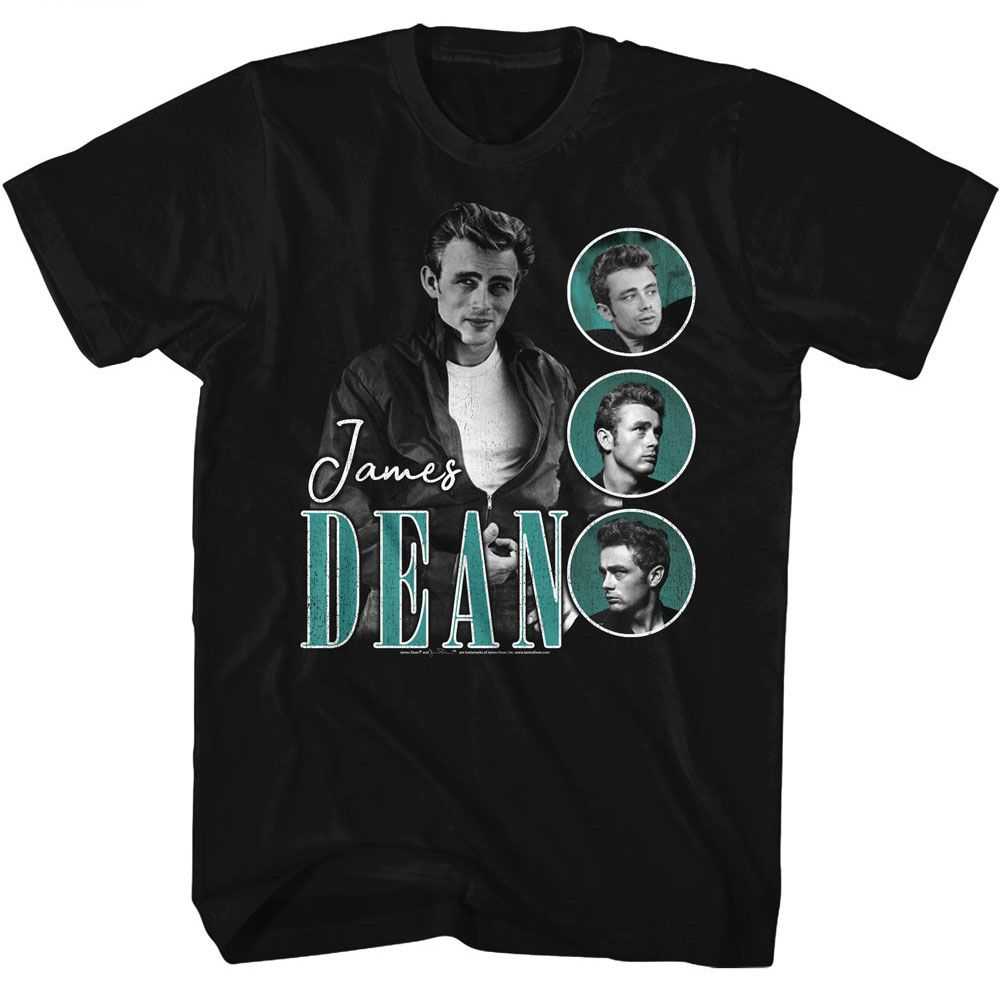 James Dean - JAMES DEAN THREE CIRCLES TEAL Adult Shirt