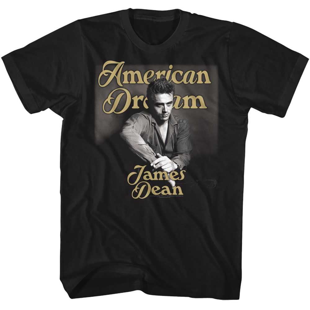 James Dean - JAMES DEAN GOLD TEXT Adult Shirt