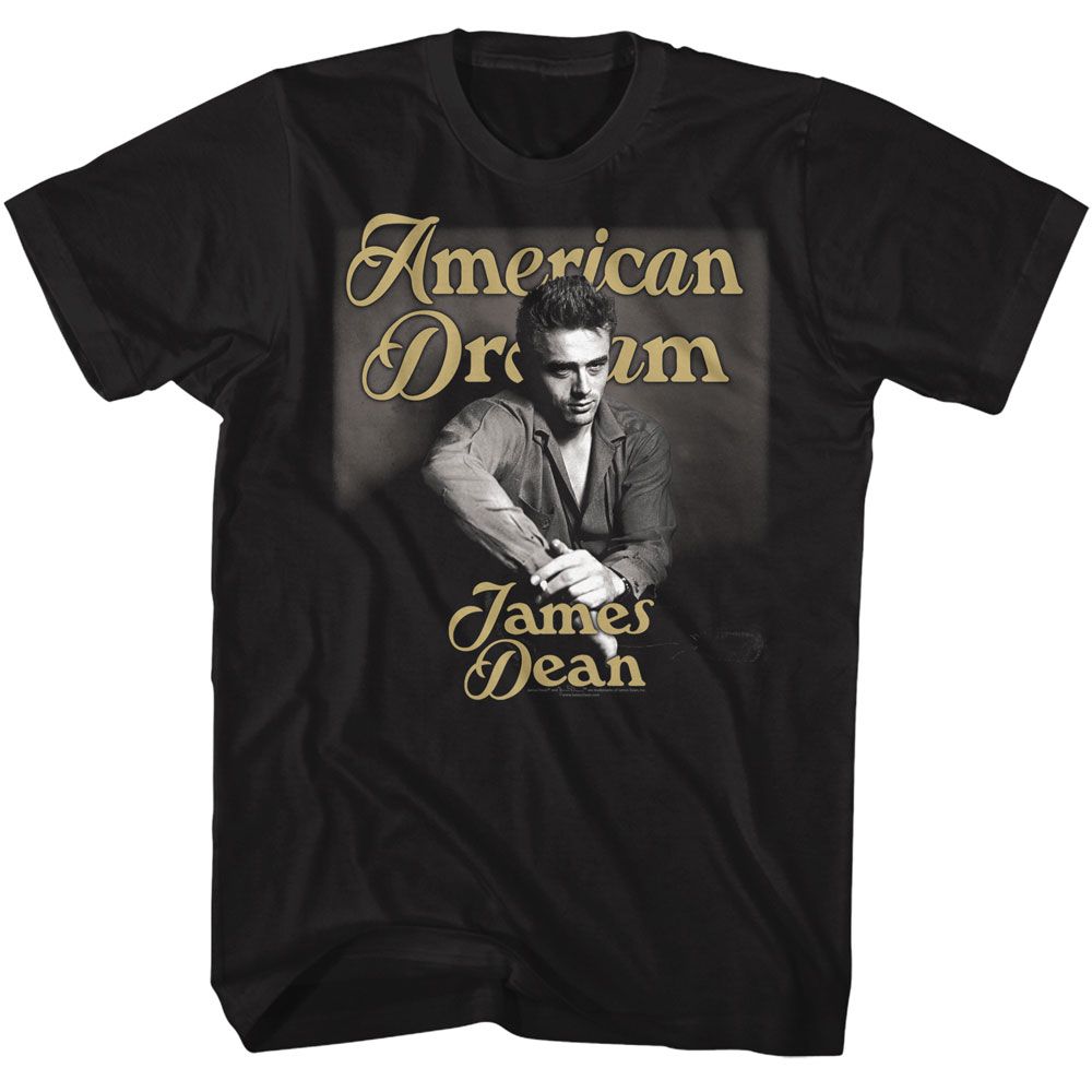 James Dean - JAMES DEAN GOLD TEXT Adult Shirt