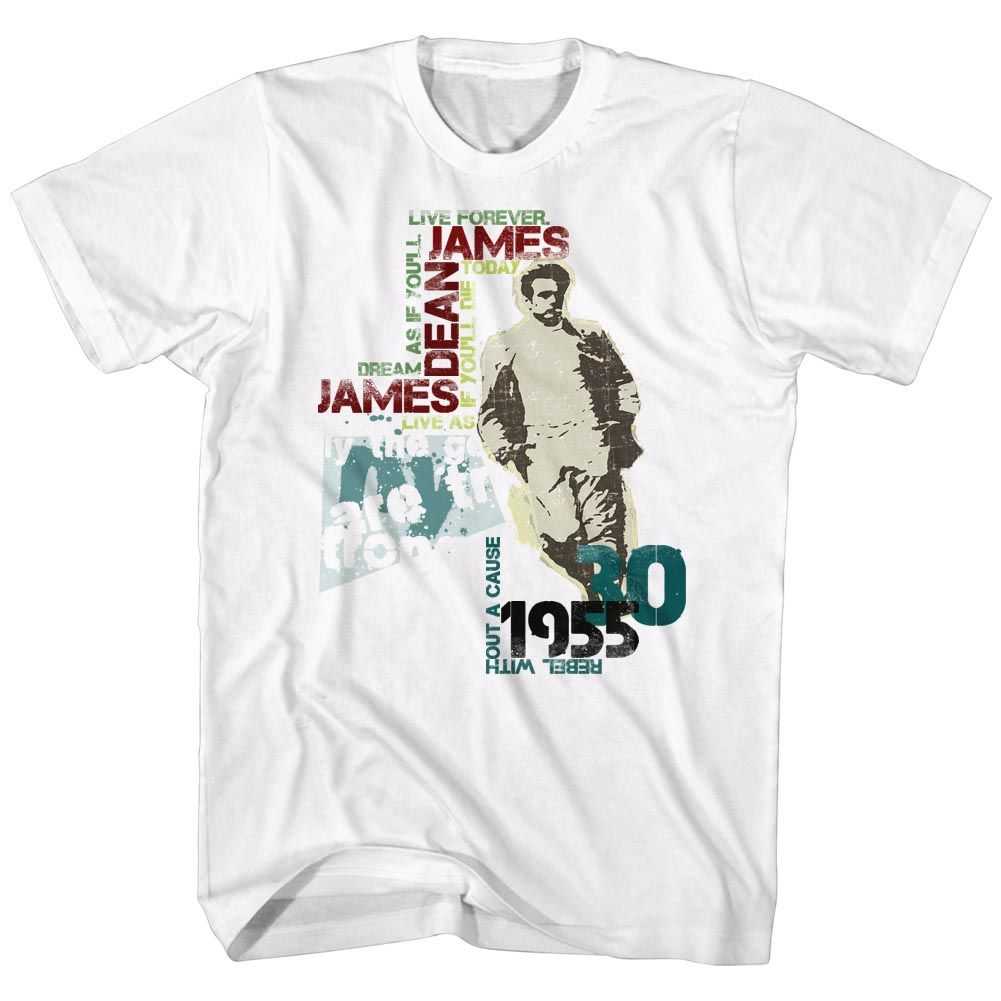 James Dean - DEAN TYPOGRAPHY Adult Shirt