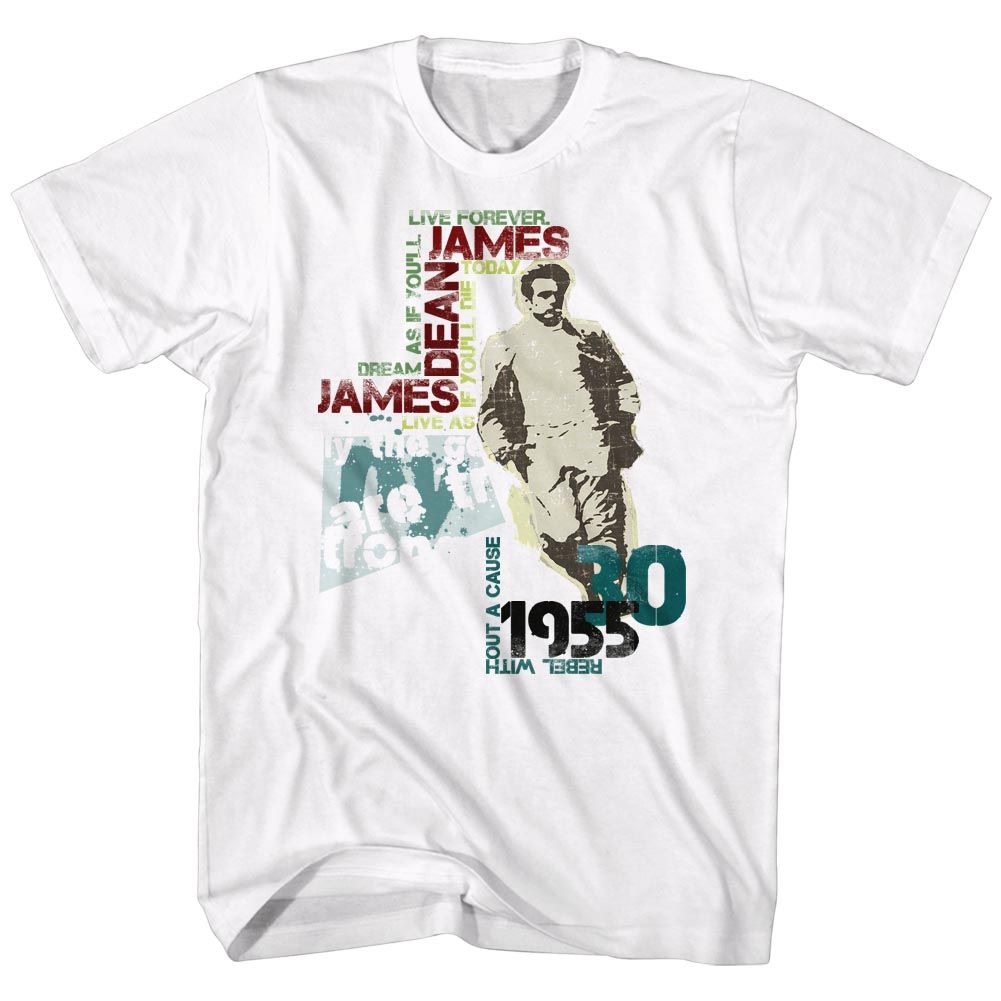 James Dean - DEAN TYPOGRAPHY Adult Shirt