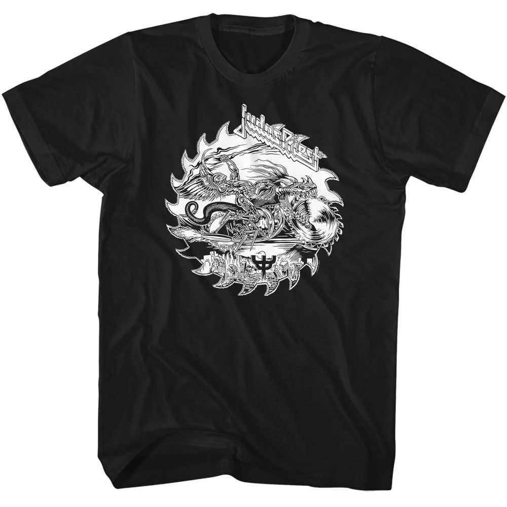 Judas Priest - JUDAS PRIEST BW MOTORCYCLE Adult Shirt
