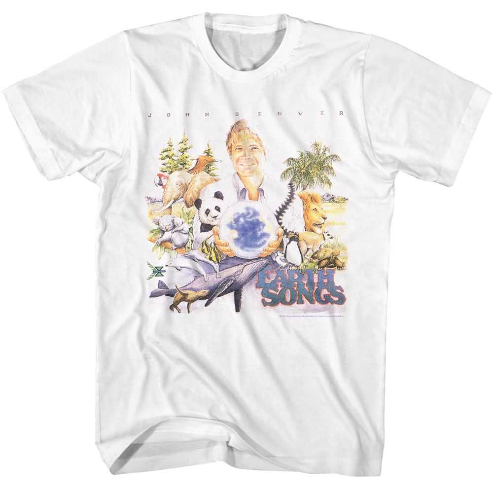 John Denver - JOHN DENVER EARTH SONGS ALBUM COVER Adult Shirt