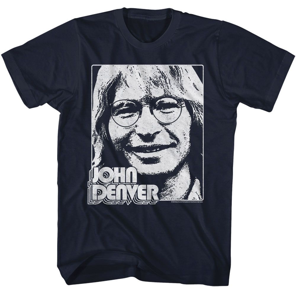 John Denver - JOHN DENVER SIMPLE FACE Adult Shirt