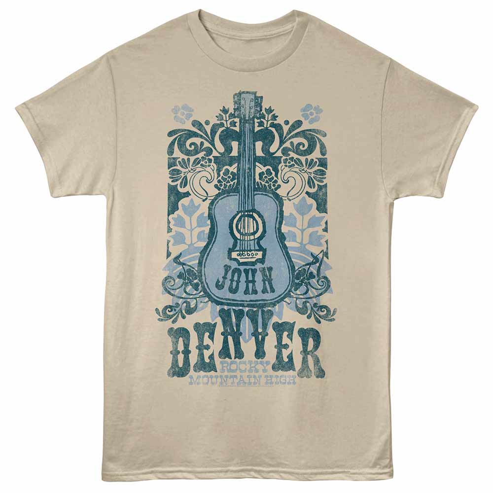 John Denver - JOHN DENVER BLUE FLORAL Adult Shirt