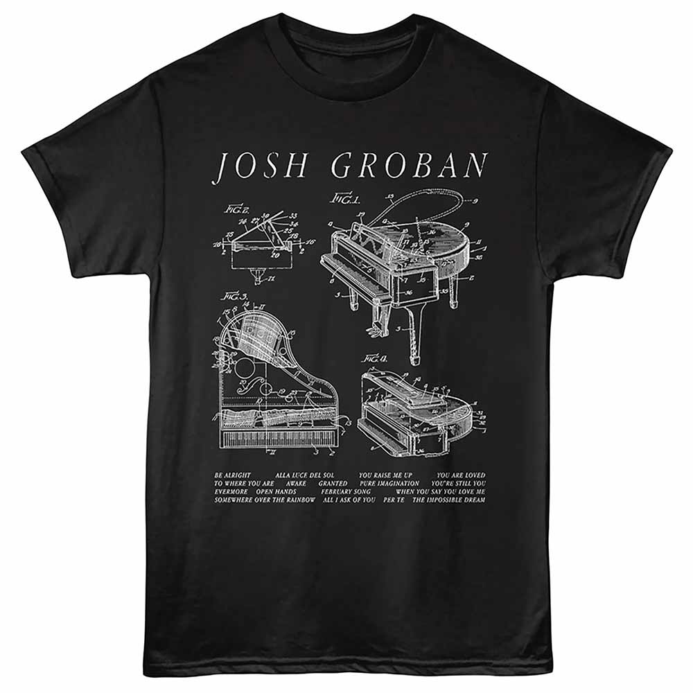 Josh Groban - JOSH GROBAN PIANO Adult Shirt