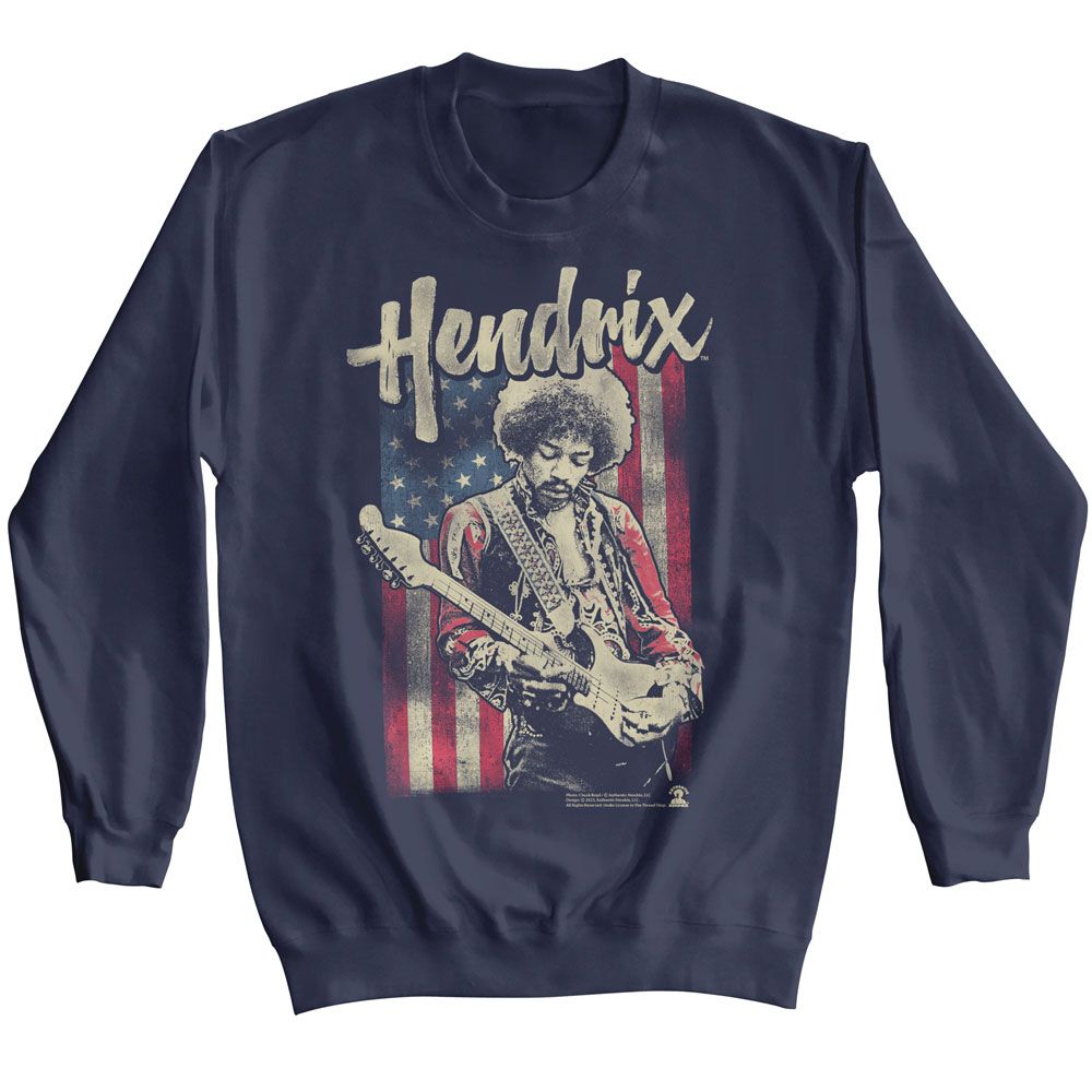 Jimi Hendrix - JIMI HENDRIX FLAG Adult Shirt