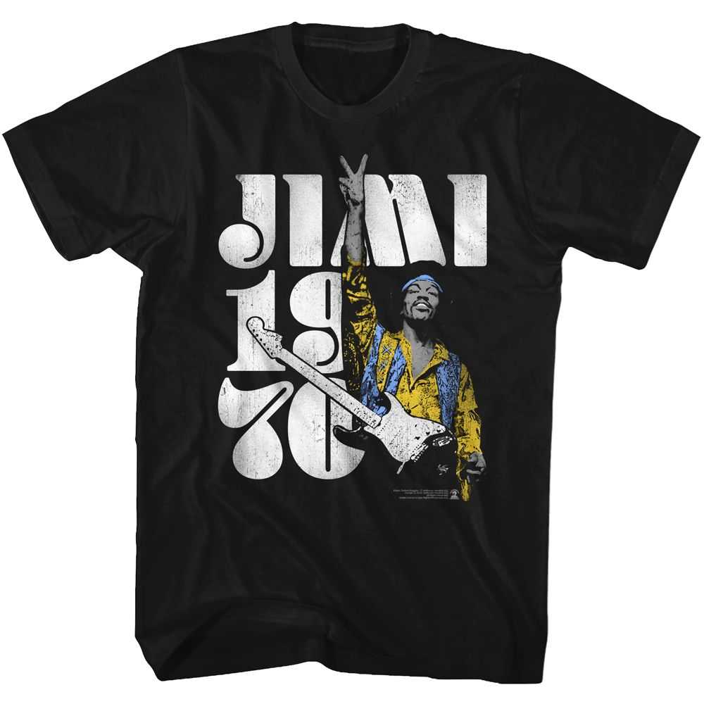 Jimi Hendrix - PEACE JIMI Adult Shirt