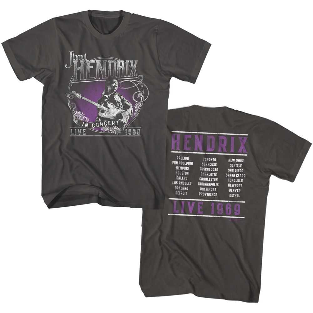 Jimi Hendrix - LIVE 1969 Adult Shirt