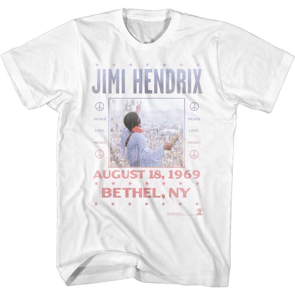 Jimi Hendrix - WOODSTOCK Adult Shirt