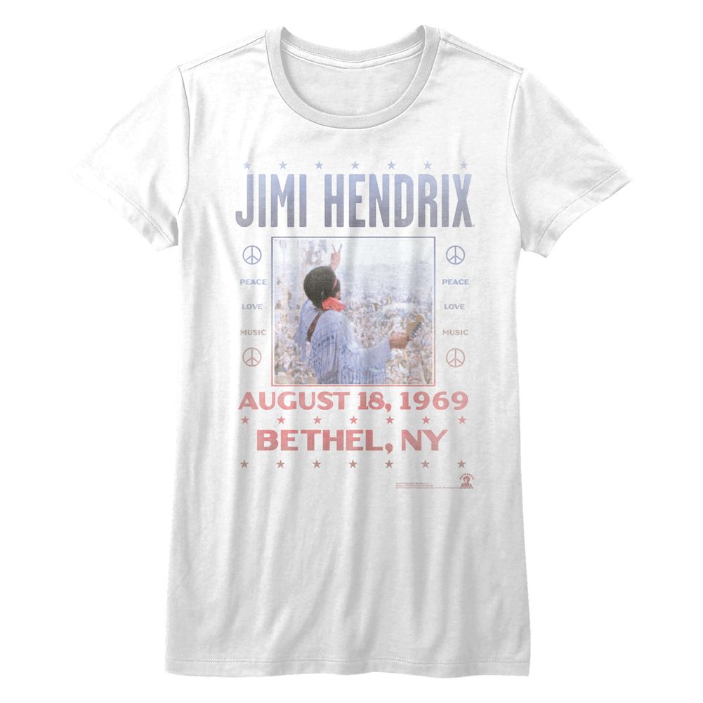 Jimi Hendrix - WOODSTOCK Adult Shirt