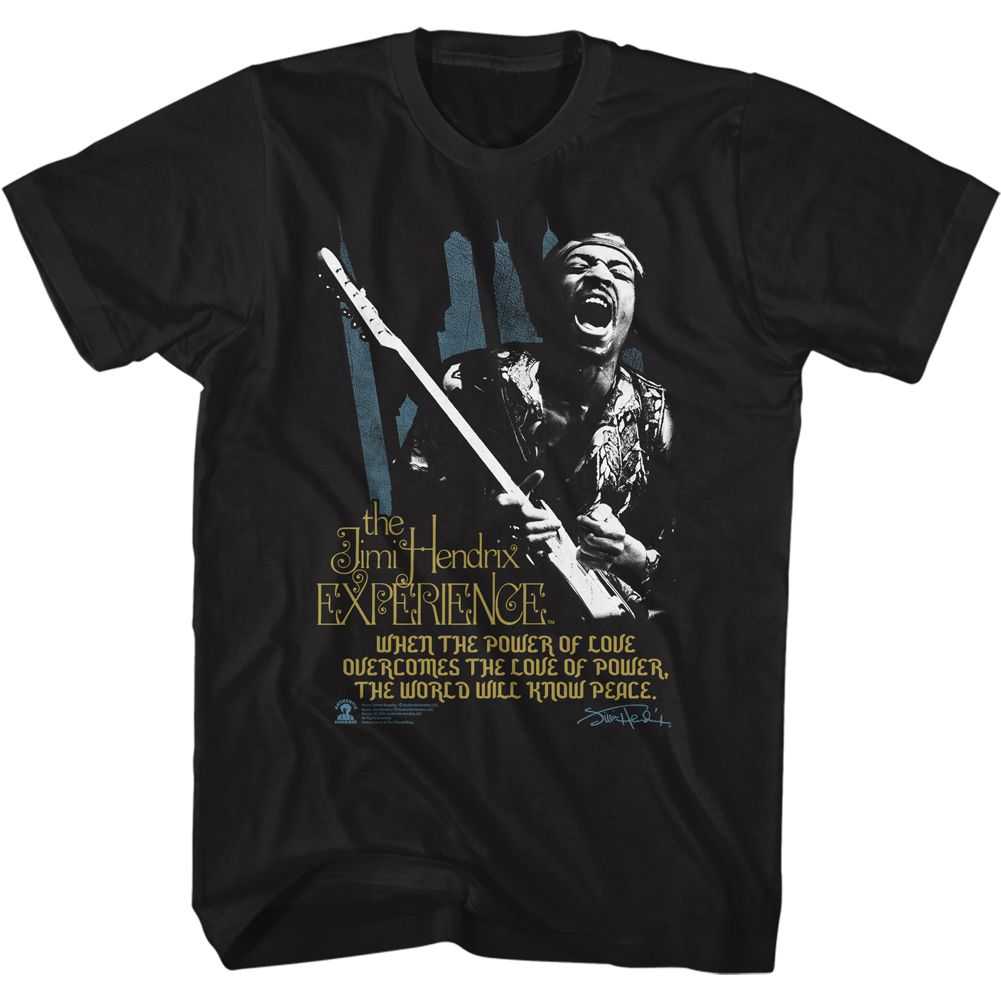 Jimi Hendrix - POWER OF LOVE Adult Shirt