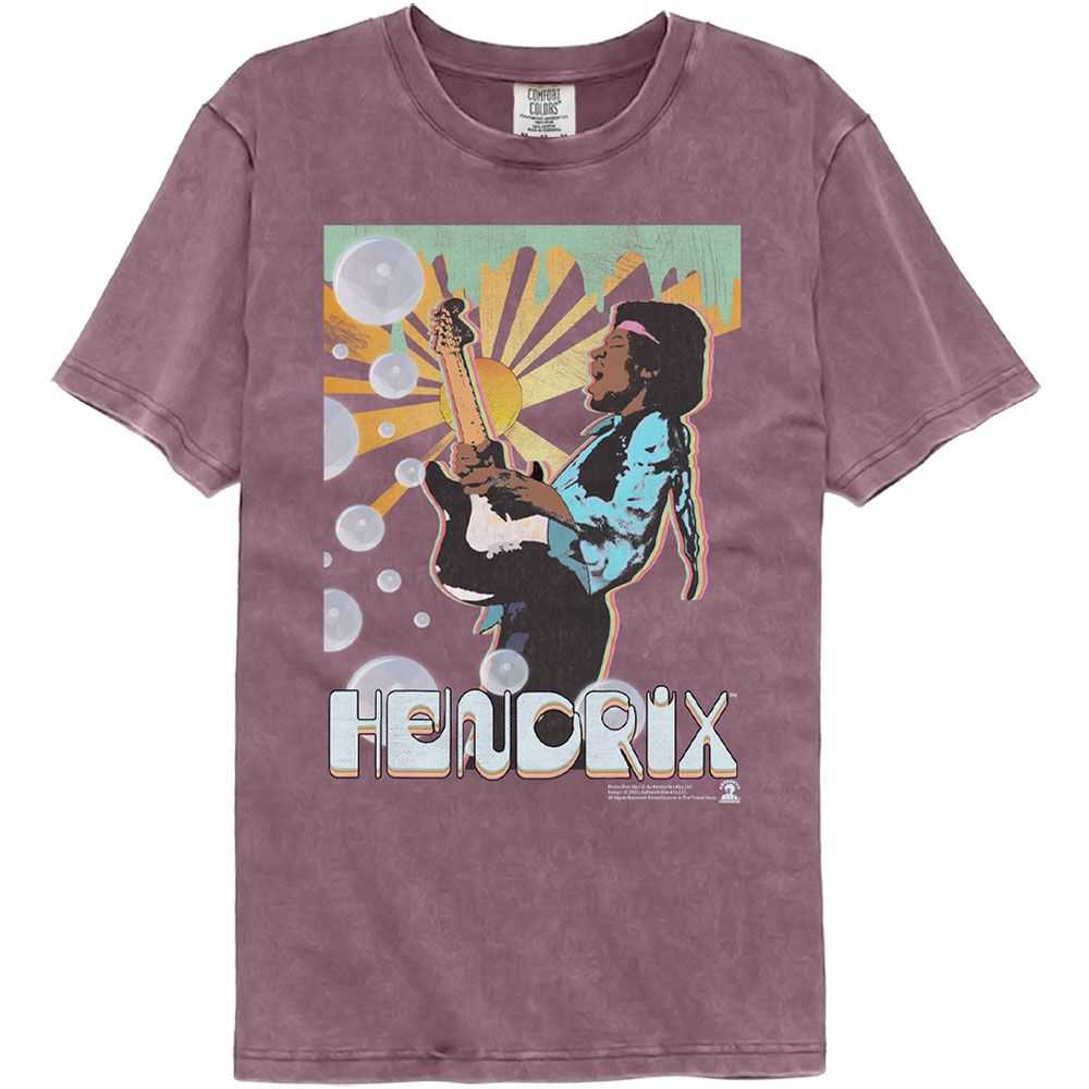 Jimi Hendrix - JIMI HENDRIX BUBBLES Adult Shirt