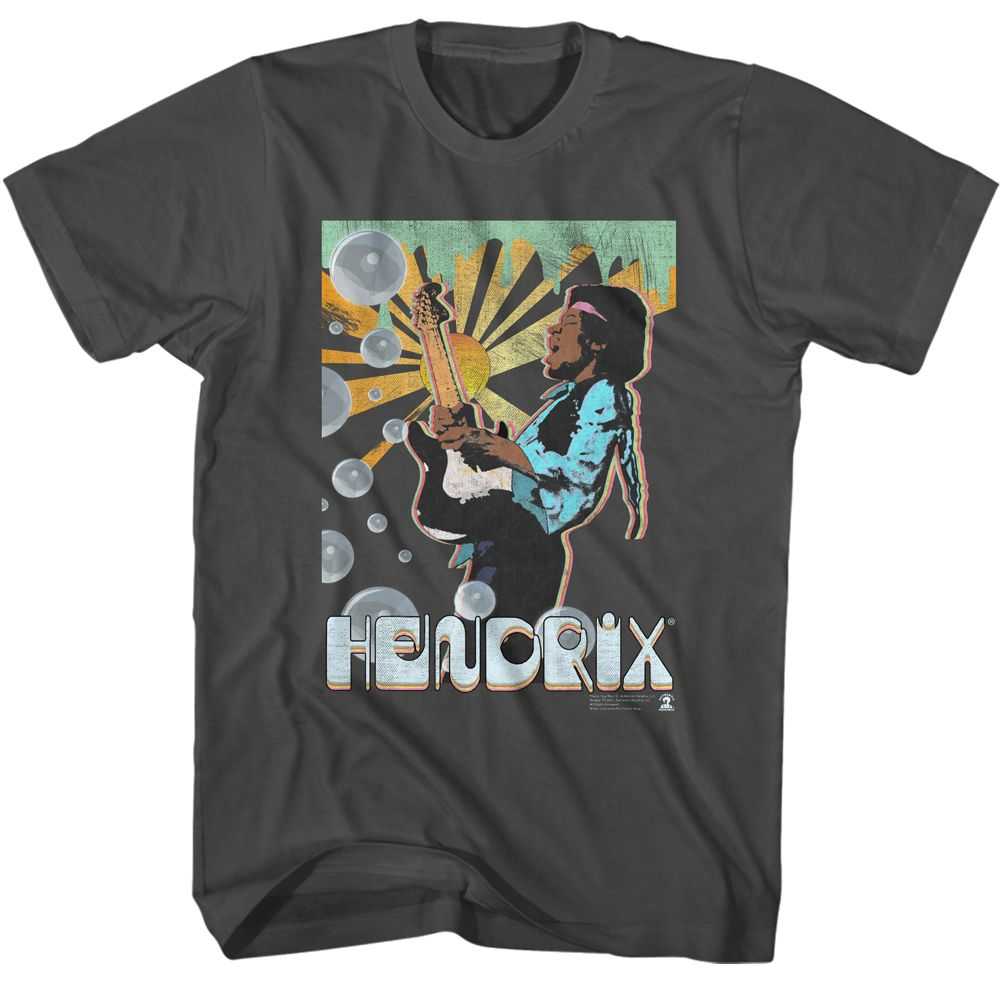 Jimi Hendrix - JIMI HENDRIX BUBBLES Adult Shirt