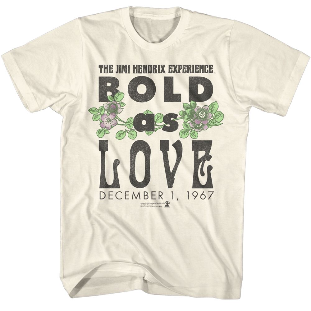 Jimi Hendrix - JIMI HENDRIX BOLD AS LOVE 67 Adult Shirt