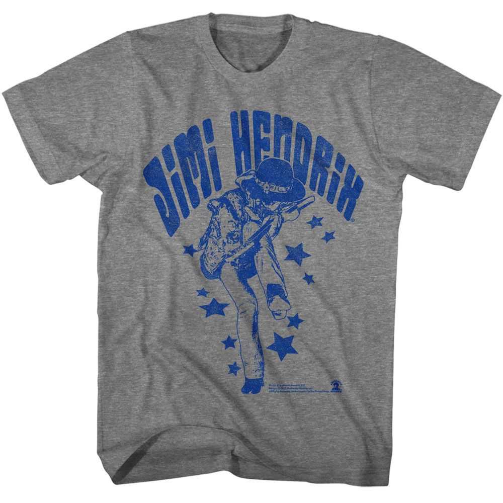 Jimi Hendrix - JIMI HENDRIX NAME AND STARS Adult Shirt