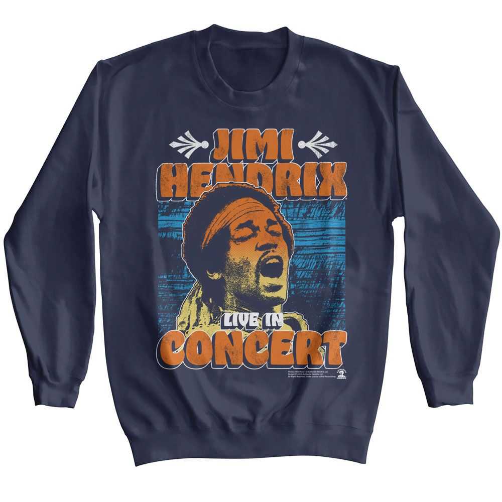 Jimi Hendrix - JIMI HENDRIX IN CONCERT POSTER Adult Shirt