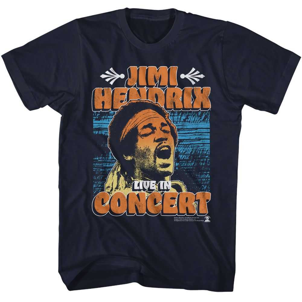 Jimi Hendrix - JIMI HENDRIX IN CONCERT POSTER Adult Shirt