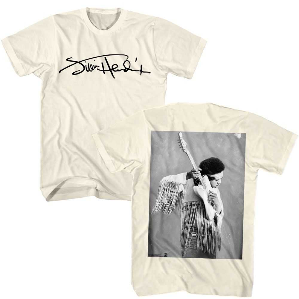 Jimi Hendrix - JIMI HENDRIX SIG IMAGE Adult Shirt