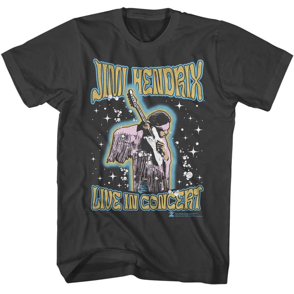 Jimi Hendrix - JIMI HENDRIX GUITAR PLAYING OUTER GLOW Adult Shirt