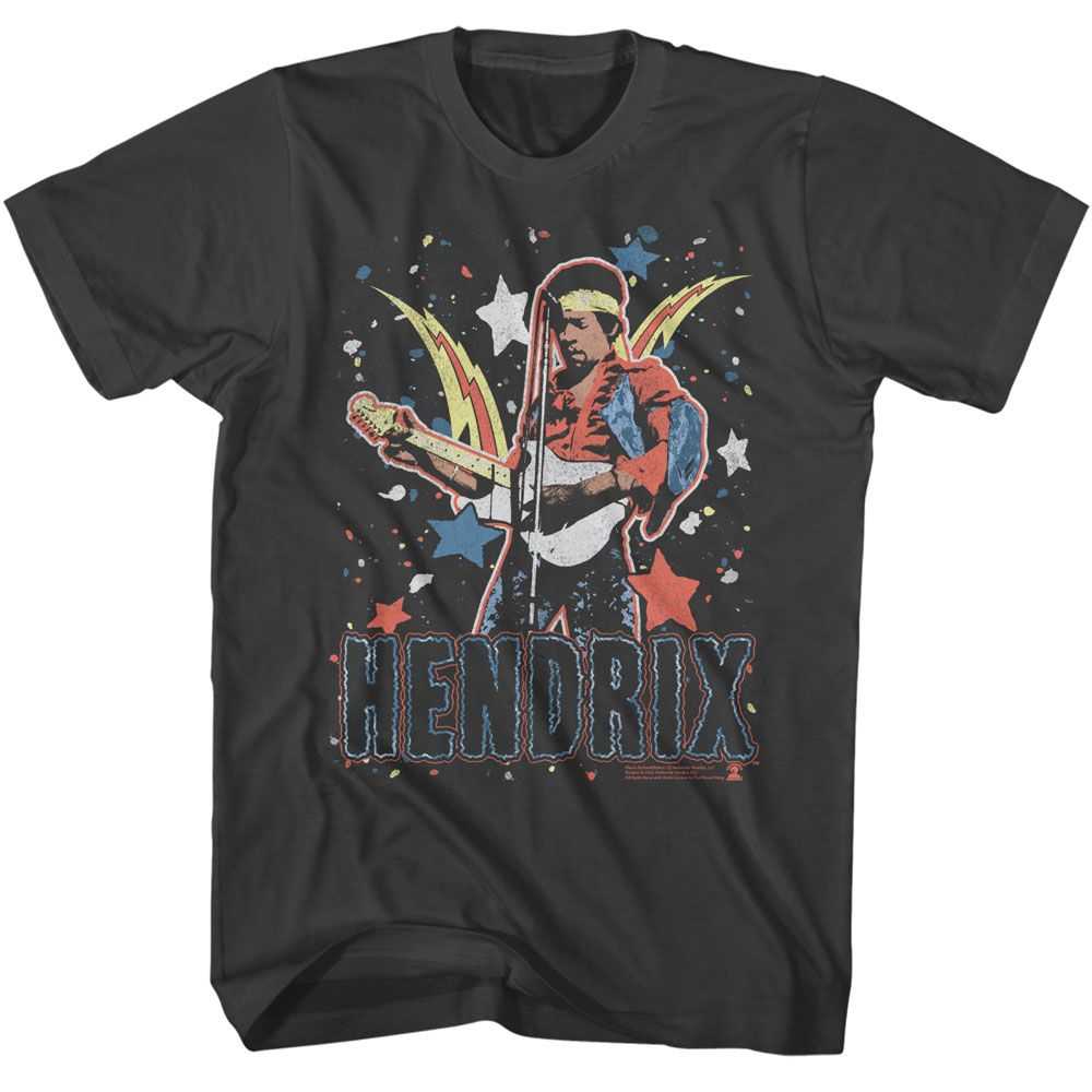 Jimi Hendrix - JIMI HENDRIX STAR BURSTS Adult Shirt