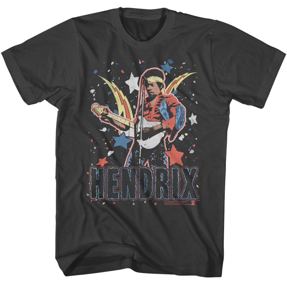 Jimi Hendrix - JIMI HENDRIX STAR BURSTS Adult Shirt