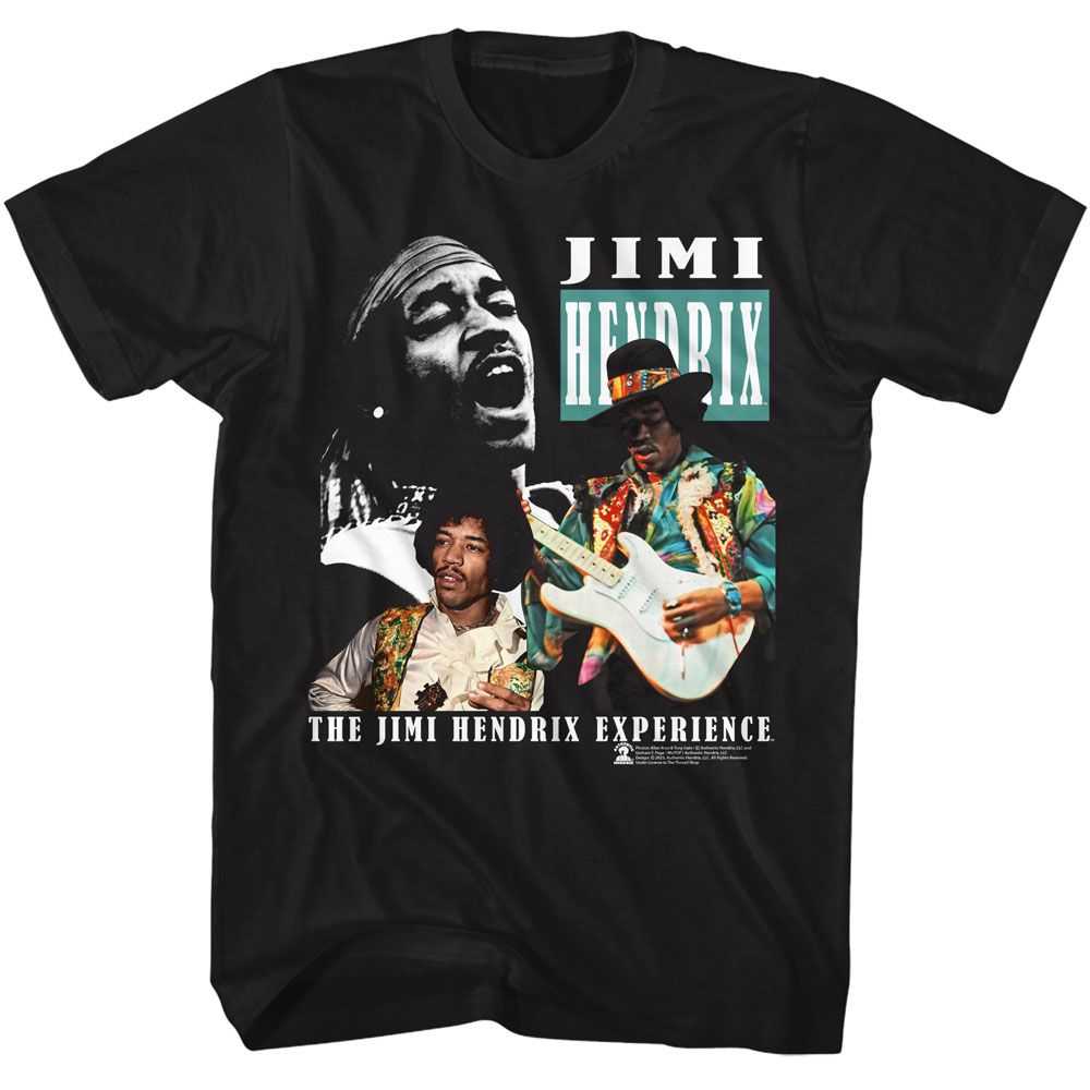 Jimi Hendrix - JIMI HENDRIX THREE PHOTOS Adult Shirt